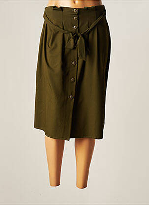 Jupe mi-longue taille normale vert DINA & DESS femme