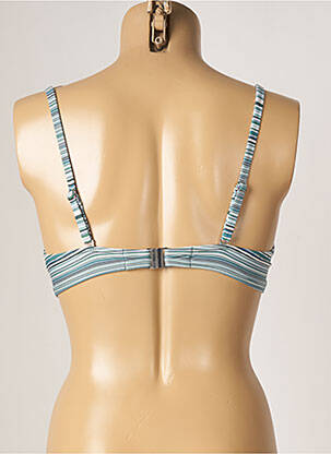 Haut de maillot de bain bretelles élastiquées haut soutien-gorge push-up vert OLYMPIA femme