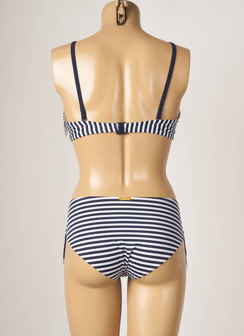 Maillot de bain 2 pièces bleu LIDEA pour femme