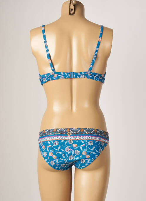 Maillot de bain 2 pièces bleu OLYMPIA pour femme