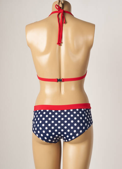 Maillot de bain 2 pièces bleu OLYMPIA pour femme