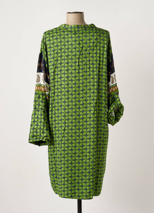 Robe mi-longue vert CREAM pour femme