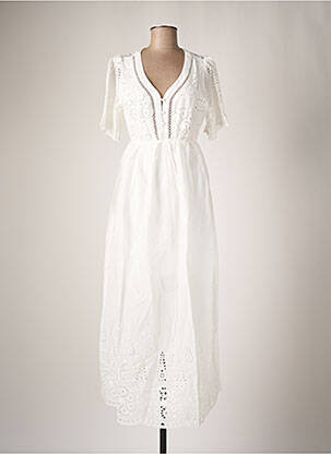 Robe longue blanc LOLA ESPELETA pour femme