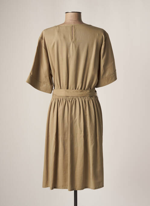 Robe mi-longue vert CREAM pour femme