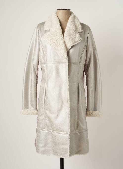 Manteau long gris 7 SEASONS pour femme