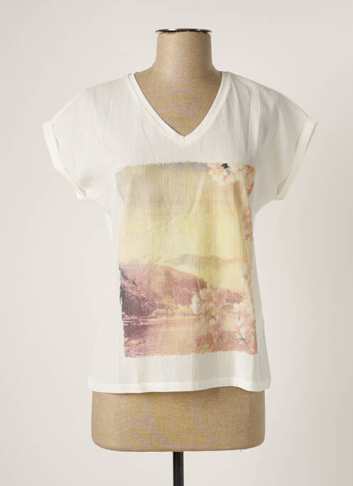 T-shirt blanc CREAM pour femme