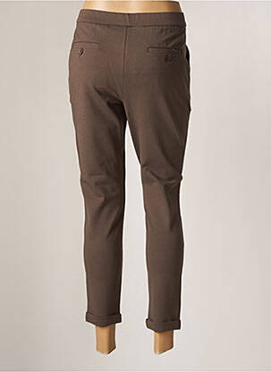 Pantalon chino tissage popeline taille normale gris COSTA 8 MANI femme