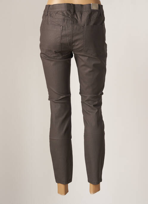 Pantalon slim gris BROADWAY pour femme