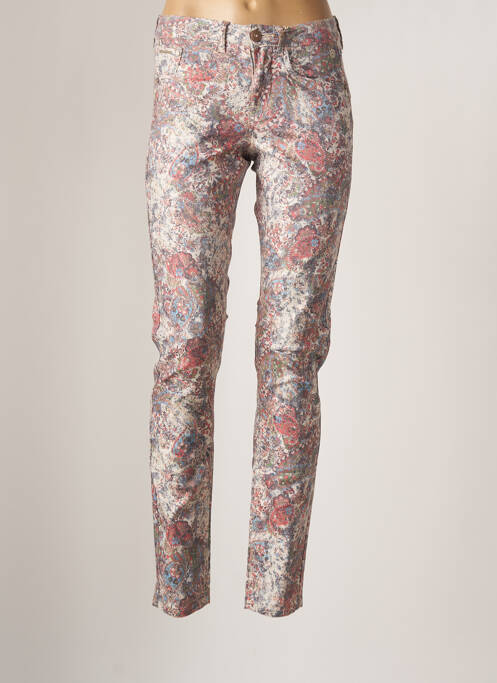 Pantalon slim stretch taille normale beige CREAM femme