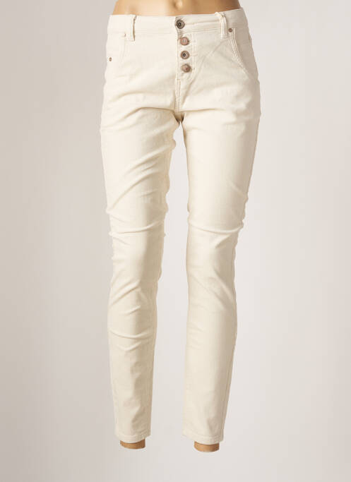 Pantalon slim beige CREAM pour femme