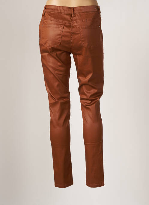 Pantalon slim marron JULIE GUERLANDE pour femme