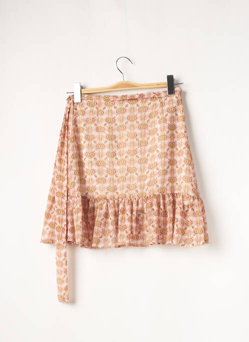 Jupe courte beige MORGAN pour femme