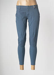 Pantalon 7/8 stretch taille basse bleu EUROPEAN CULTURE femme