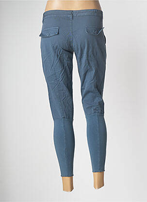 Pantalon 7/8 stretch taille basse bleu EUROPEAN CULTURE femme