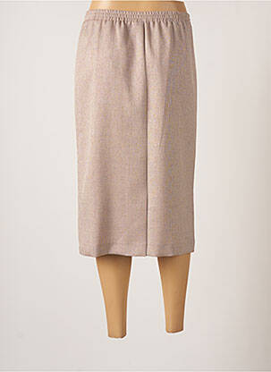 Jupe mi-longue coupe droite beige SOMMERMANN femme