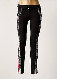 Pantalon slim stretch taille normale noir FEHU femme