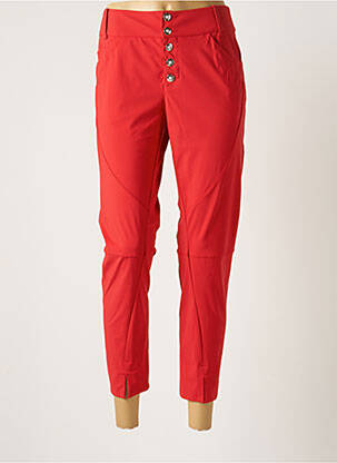 Pantalon 7/8 rouge INDIES pour femme