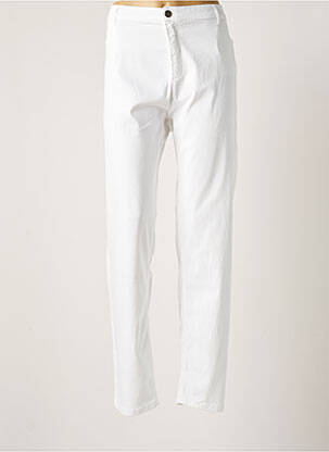 Pantalon droit blanc FABER pour femme