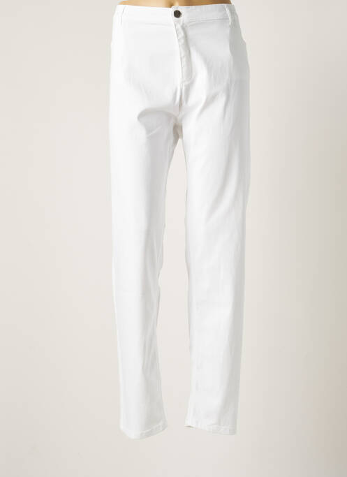 Pantalon droit blanc FABER pour femme