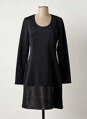 Robe mi-longue manches longues manches longues noir EVA KAYAN femme