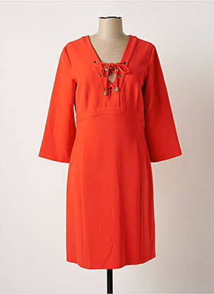 Robe mi-longue orange CAROLINE BISS pour femme
