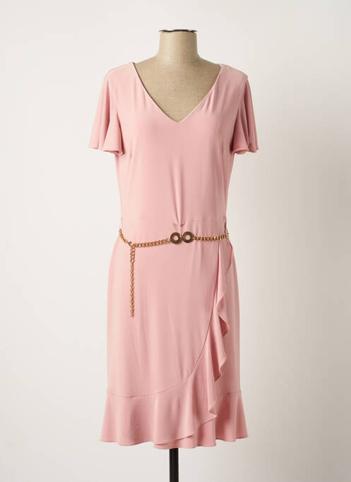 Robe mi-longue rose FRANK LYMAN pour femme