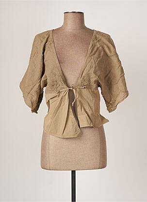 Veste casual coupe cintrée beige BELLOCOTON femme