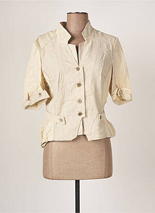 Veste casual col rond beige ICONOCLAST femme