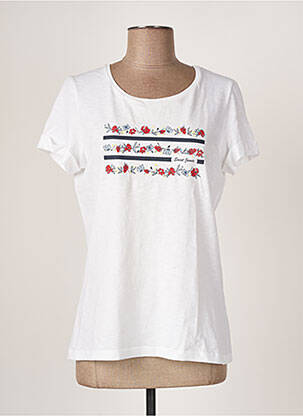 T-shirt blanc SAINT JAMES pour femme