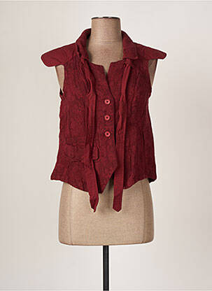Veste casual rouge BELLOCOTON pour femme