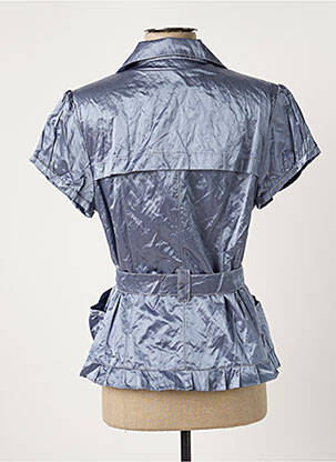 Veste casual col tailleur bleu FILIPINE LAHOYA femme