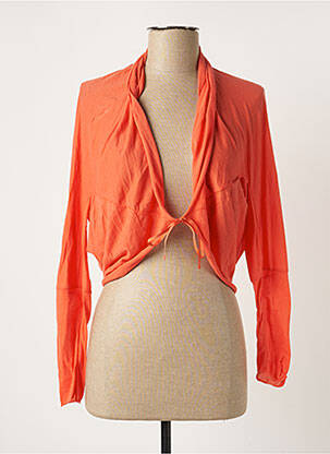 Veste casual col rond orange BEATE HEYMANN femme