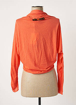 Veste casual col rond orange BEATE HEYMANN femme