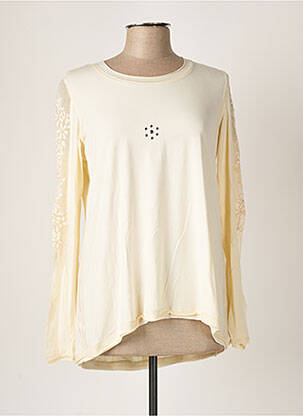 Top stretch manches longues beige BEATE HEYMANN femme