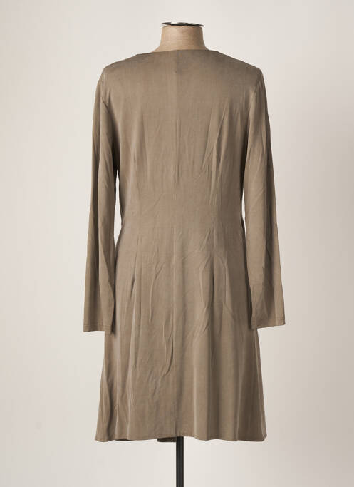 Robe mi-longue noir TRICOT CHIC pour femme