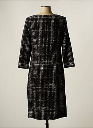 Robe mi-longue manches longues manches longues noir ROBE LEGERE BY VERA MONT femme