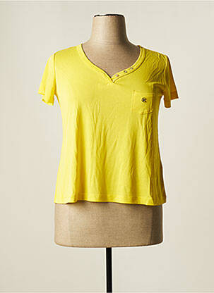 T-shirt jaune CHATTAWAK pour femme