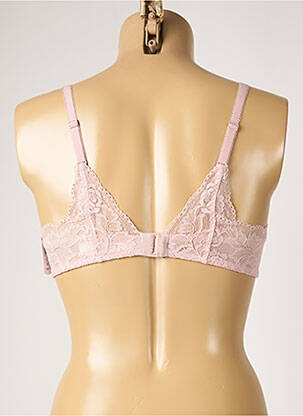 Soutien-gorge tissage dentelle haut soutien-gorge moulé rose AUBADE femme