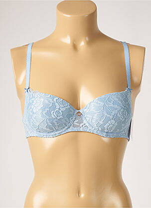 Soutien-gorge tissage dentelle haut soutien-gorge moulé bleu AUBADE femme