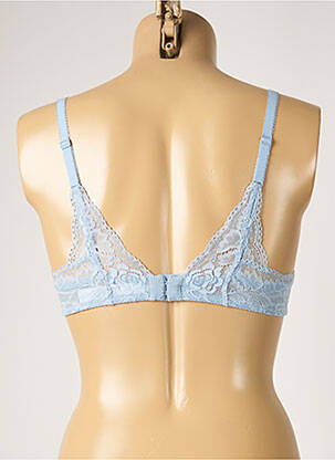 Soutien-gorge tissage dentelle haut soutien-gorge moulé bleu AUBADE femme