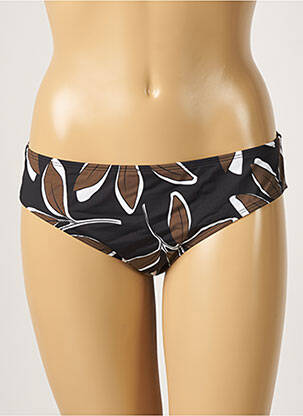 Bas de maillot de bain imprimé fantaisie culotte noir AUBADE femme