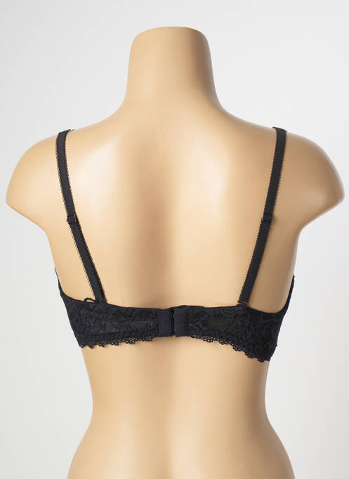 Soutien-gorge effet matière satinée haut bandeau noir AUBADE femme