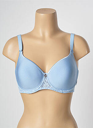 Soutien-gorge effet matière satinée haut soutien-gorge moulé bleu AUBADE femme