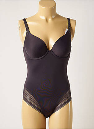 Body lingerie effet matière satinée gris SIMONE PERELE femme