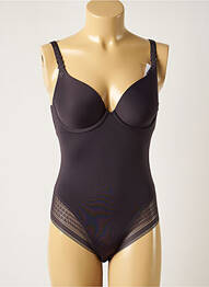 Body lingerie effet matière satinée gris SIMONE PERELE femme