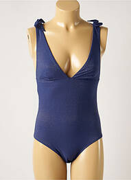 Maillot de bain 1 pièce stretch haut triangles bleu SIMONE PERELE femme