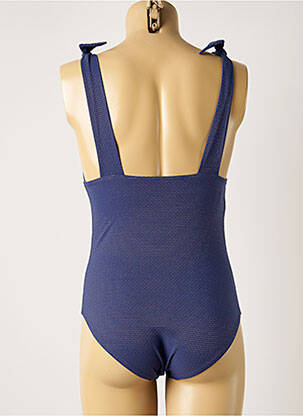 Maillot de bain 1 pièce stretch haut triangles bleu SIMONE PERELE femme