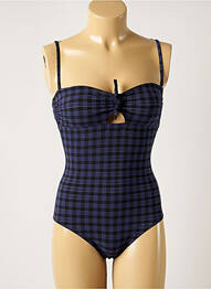 Maillot de bain 1 pièce bretelles élastiquées amovibles haut soutien-gorge moulé bleu SIMONE PERELE femme