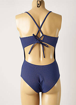 Maillot de bain 1 pièce stretch haut triangles bleu SIMONE PERELE femme