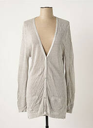 Gilet manches longues stretch gris POLES femme